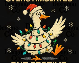 Overstimulated But Festive Goose PNG