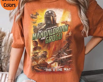 Star Wars The Mandalorian And Grogu Comfort Colors Shirt, The Mandalorian & Grogu 2026 T-Shirt, Grogu Lovers Shirt Gift, The Mandalorian Tee