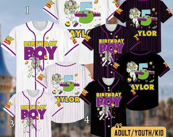 Personalized Two Infinity And Beyond Birthday Boy Baseball Jersey,Toy Story Birthday Baseball Jersey, Birthday Boy Jersey Shirt
