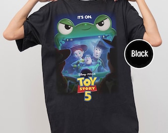 Disney Pixar Toy Story 5 Shirt,  Woody Buzz Lightyear Lilypad Shirt, Toy Story Comfort Colors Shirt, Disney Gift Tee, Movie Characters Tee