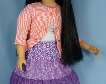 Peasant Skirt and petticoat pattern to fit My Twinn 23 in poseable dolls