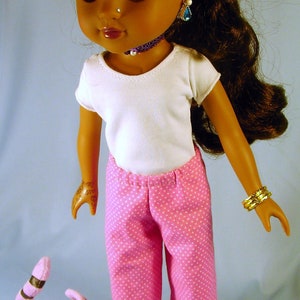 Easy Pants, leggings  pattern to fit Hearts for Hearts Girls , Les Cheries and similar 14 inch dolls