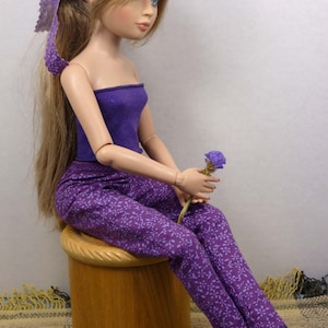 Ellowyne, 16 in doll pants ensemble pattern, tube top, arm warmers, Also fits Tonner, City Girls, Prudence, Madame Alexander