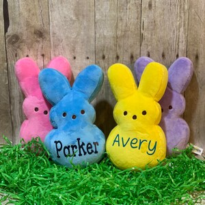 Personalized Easter Peeps | Easter Basket Stuffers | Mini Peep Plush for Kids | Easter Bunny Plush | Custom Peep Wallet | Easter Ornaments