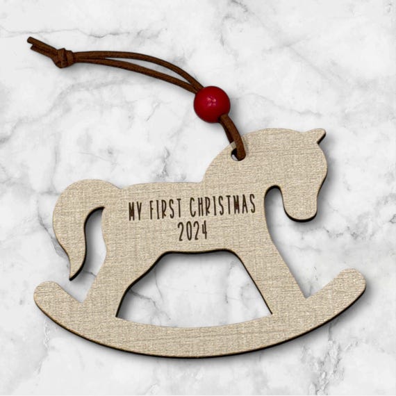 My First Christmas Ornament Baby's First Christmas Wooden