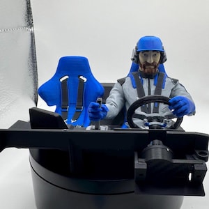 3D Printed RC Car Interior: H10 Optic Non-Moving, Customizable Colors