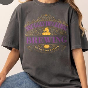 Retro Snuggly Duckling Tangled Comfort Colors Shirt, Brewing Tangled Shirt, Birthday Gifts For Her, Girl Trip Shirt, Gifts For Disney Fans