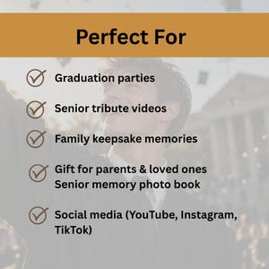 Editable Canva graduation slideshow template with Netflix style aesthetic