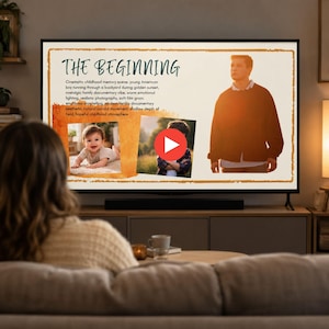 Cinematic graduation slideshow template with emotional senior memories