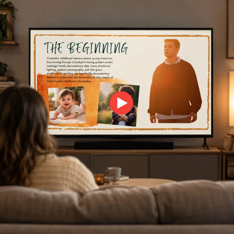 Cinematic graduation slideshow template with emotional senior memories