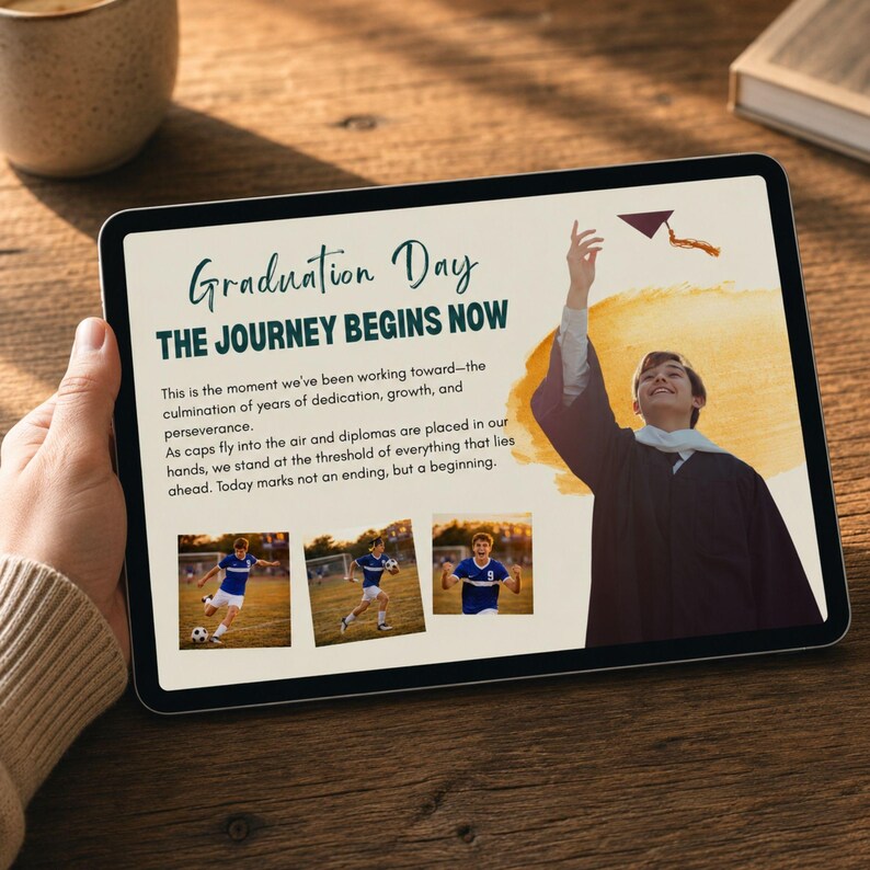 Modern graduation photo montage slideshow for Class of 2026