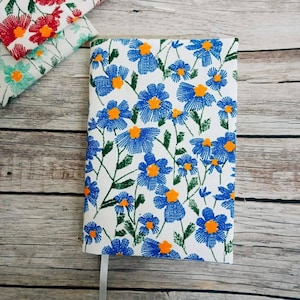Handmade Floral Fabric Book Cover: Paperback Protector