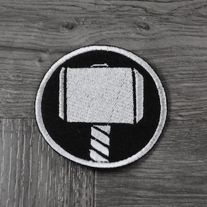 Cute Gift Hammer Super Hero Anime Inspired Iron On Patch Sew Patch Appliqué Iron On Patch DIY Embroidery Patch