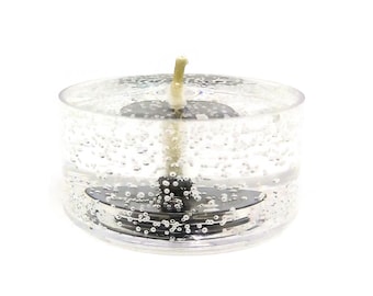 Clear Tea Light Candles: 24-Pack Unscented Mineral Oil Tealights - 8 Hour Burn
