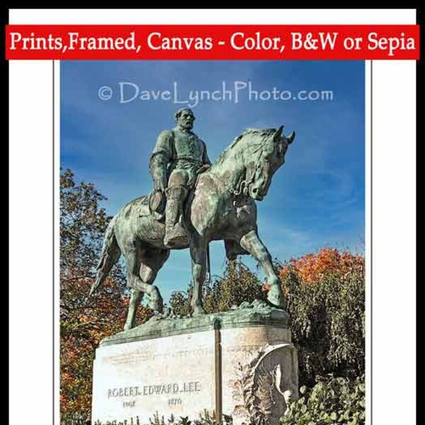 Robert E Lee Statue Etsy