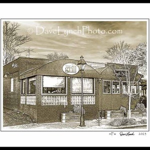 The Grill Restaurant Richmond Virginia Art Map Skyline Photo RVA Richmond Art Richmond Images Richmond Print Richmond Canvas by Dave Lynch image 6