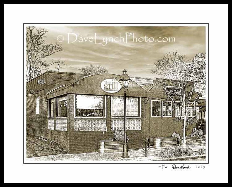 The Grill Restaurant Richmond Virginia Art Map Skyline Photo RVA Richmond Art Richmond Images Richmond Print Richmond Canvas by Dave Lynch image 6