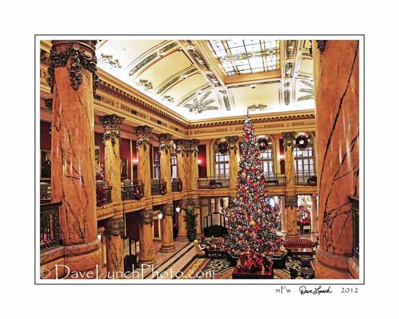 Jefferson Hotel Christmas Tree Richmond VA Prints Art Richmond Images