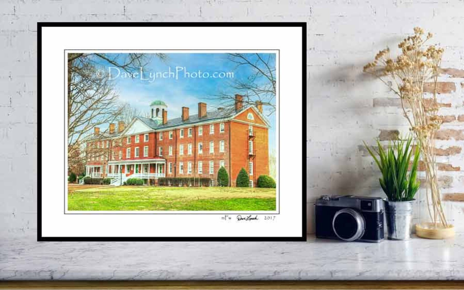 Farmville VA Art Photo Hampden Sydney College Venable Hall Etsy