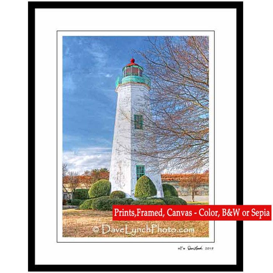 Old Point Comfort Lighthouse - Hampton VA Virginia -hampton Print ...