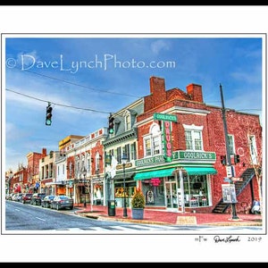 Caroline Street Fredericksburg VA Art Photo Fredericksburg Print Fredericksburg Art Photo Canvas Framed Images by Dave Lynch image 2