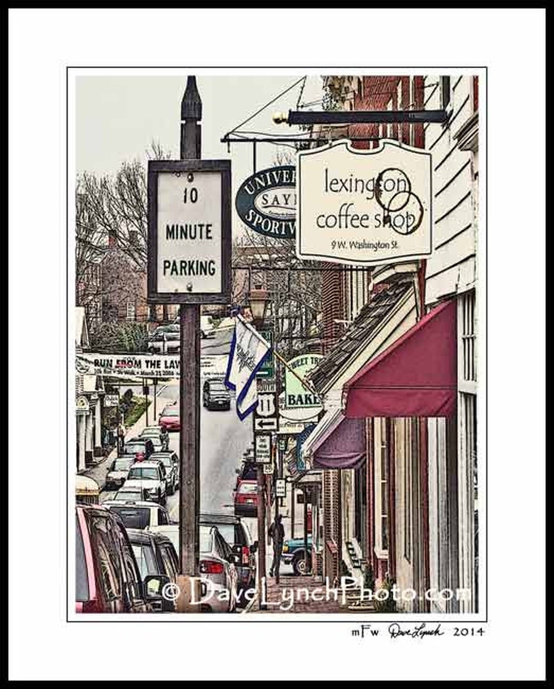 Lexington VA Art Photo Print West Washington Street Lexington Etsy