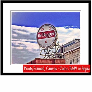 VA Signs - Dr Pepper  - Roanoke VA   - Fine Art Photography print by Dave Lynch - Free Shipping