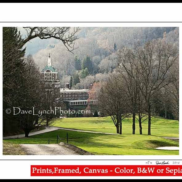 Hot Springs VA Art Photo - Homestead Old Course - Par 4 17th - Golf - Home of Sam Snead - Fine Art Photography prints by Dave Lynch