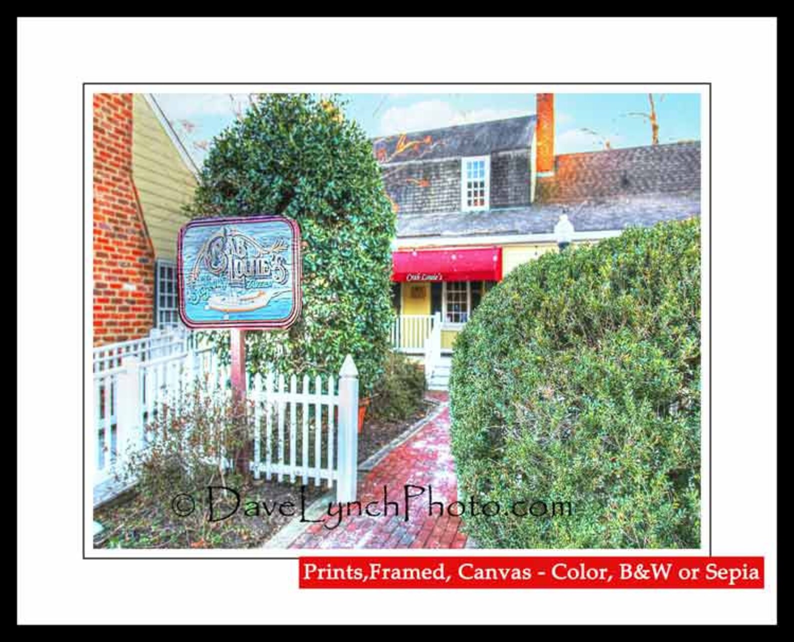 Richmond Virginia Art Photo Crab Louie's Seafood Tavern Restaurant