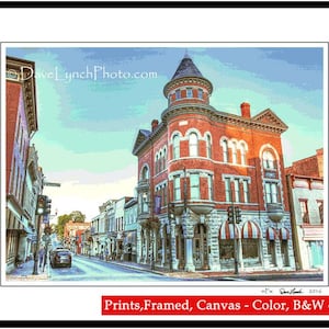 Staunton VA Virginia Art Photo Downtown Beverly St Map Skyline Photo Art Prints by Richmond VA  Photographer Dave Lynch