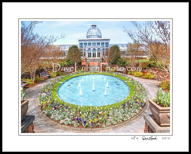 Richmond Va Virginia Art Print Lewis Ginter Botanical Garden Etsy