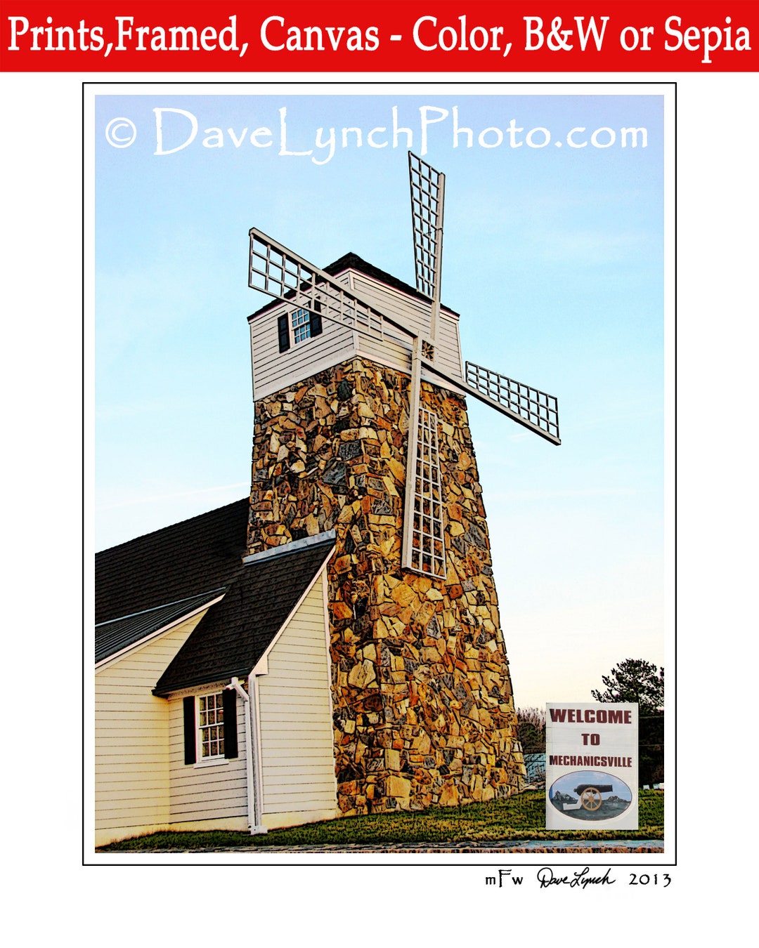 Mechanicsville Va,windmill,mechanicsville VA Art,hanover Va
