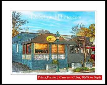 The Grill Restaurant Richmond Virginia Art Map Skyline Photo RVA Richmond Art Richmond Images Richmond Print Richmond Canvas by Dave Lynch