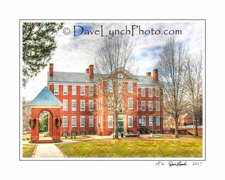 Farmville VA Art Photo Hampden Sydney College Bell Tower Morton Hall in