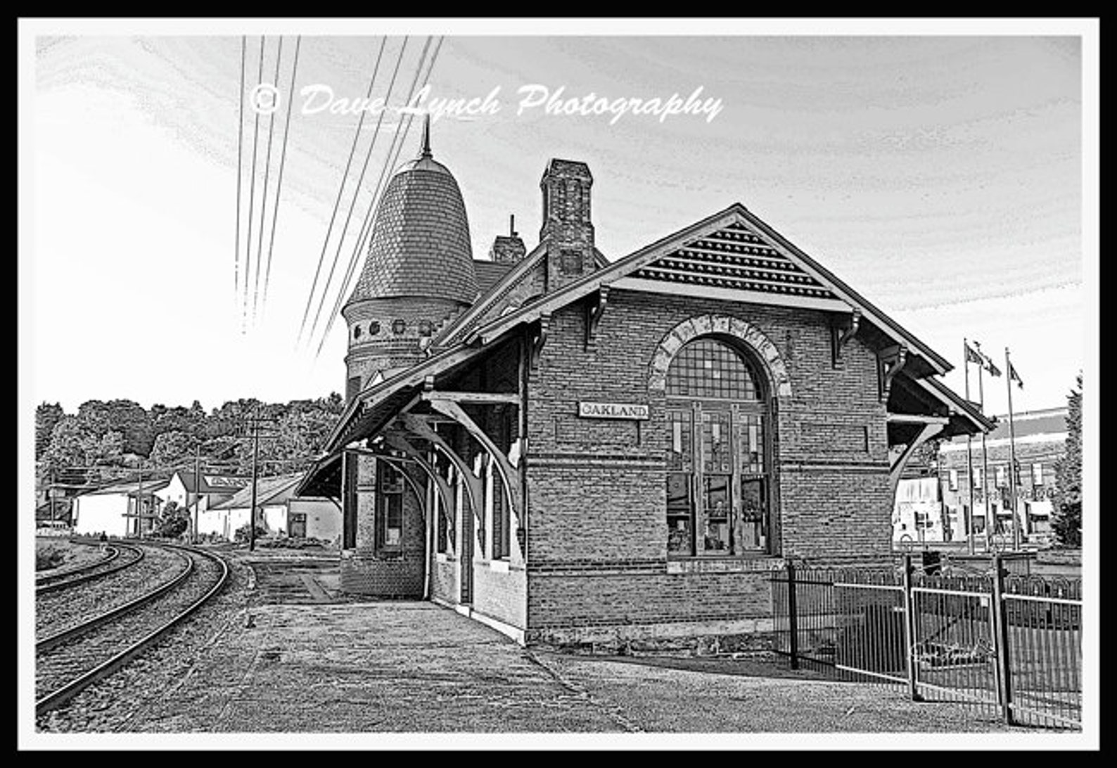 Oakland MD baltimore & Ohio Railroad Station Circa 1884 Deep Etsy