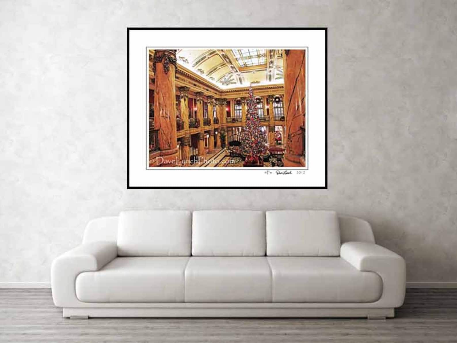 Jefferson Hotel Christmas Tree Richmond VA Prints Art Richmond Images Richmond Canvas Richmond