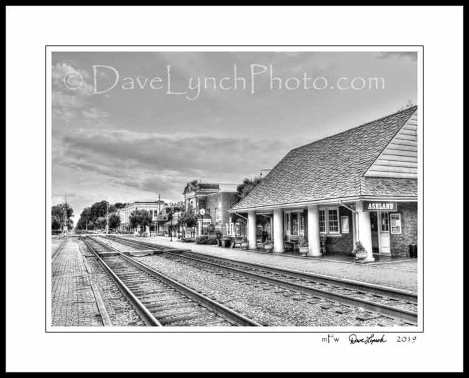 Ashland VA Virginia,depot,train,ashland Art,ashland Print,ashland