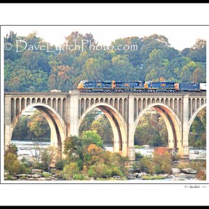 Richmond VA Art Photo,CSX Train Bridge,Richmond Virginia Art,Richmond Images,Richmond Prints,Richmond Photo,James River,Art by Dave Lynch