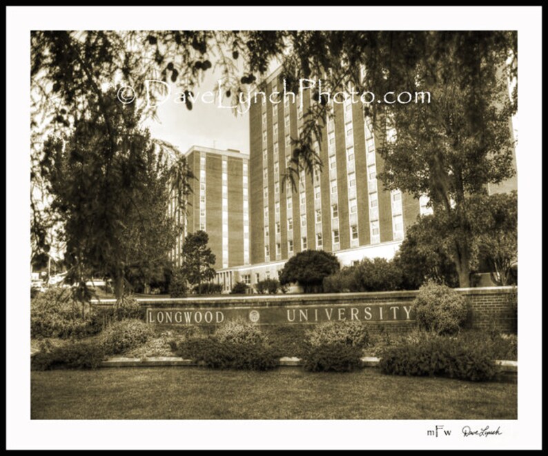 Farmville VA Art Photo Longwood University Farmville Etsy