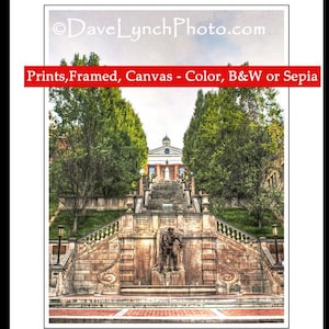 Lynchburg VA Virginia Art Photo War Memorial World War 1 Monument Terrace Soldier Rifle Skyline Map Art Photography Prints by Dave Lynch