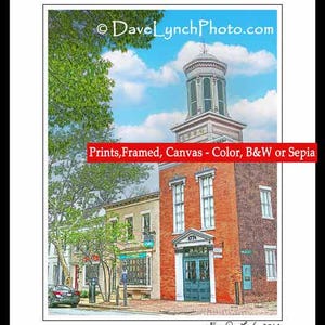 Old Town Alexandria VA Virginia,FRIENDSHIP FIREHOUSE,Northern Virginia,Alexandria Map,Alexandria Art,Skyline,Art Photo Prints by Dave Lynch