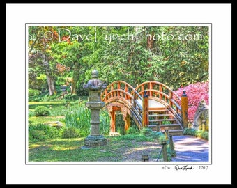 Richmond VA Prints - Maymont Japanese Garden Bridge  - Richmond  - Richmond Canvas - Richmond Image -  Art Photo print by Dave Lynch