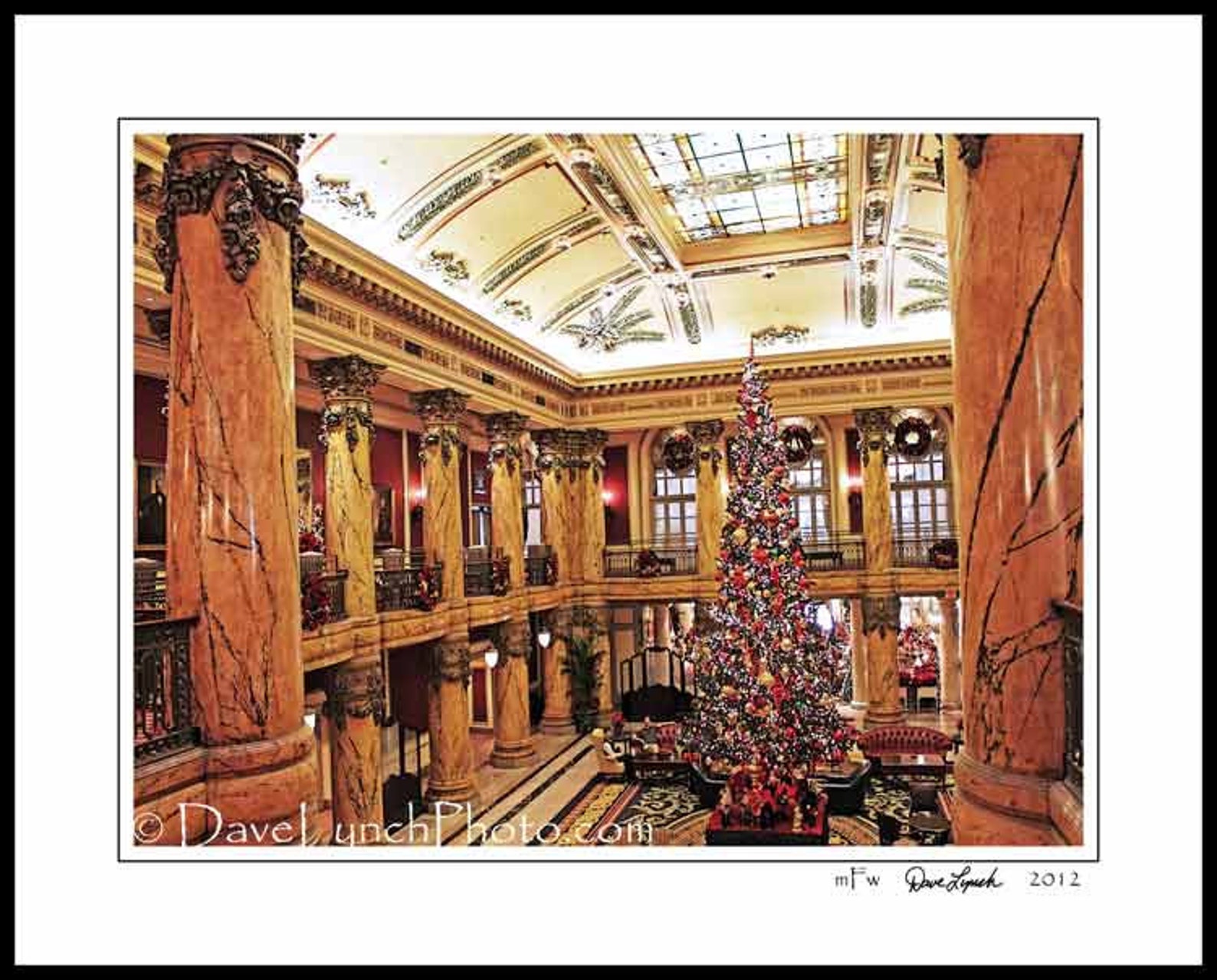Jefferson Hotel Christmas Tree Richmond VA Prints Art Richmond Images