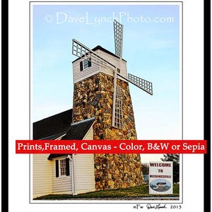 Mechanicsville VA,Windmill,Mechanicsville VA Art,Hanover VA,Mechanicsville Map,Mechanicsville Canvas,Art Photography print by Dave Lynch