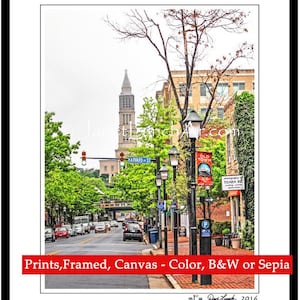 Old Town Alexandria VA Virginia - King Street - George Washington Masonic Memorial Northern Virginia  - Art Photography Prints by Dave Lynch