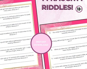 Tjejkvällsquiz – Stygg gåta, Utskrivbar tjejkväll, Möhippa, Svensexa i PDF-format, Ladda ner vuxenfestspel