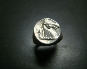 Sterling Silver Roman Horse ring