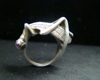 grasshopper sterling silver ring