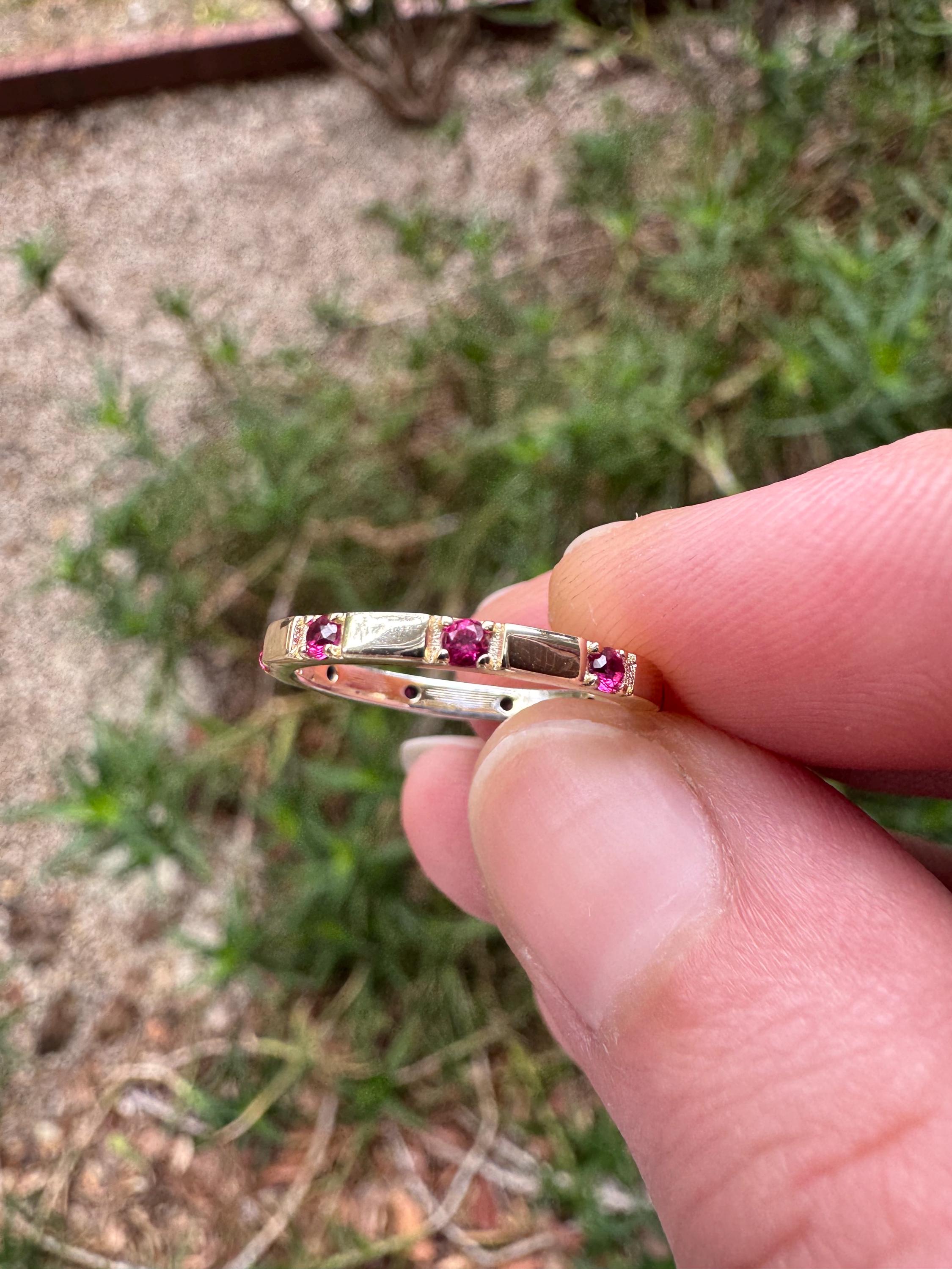 Lab Grown Ruby Ring - Etsy
