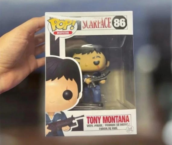 Scarface Pop Tony Montana Replica New+original Box Scarface
